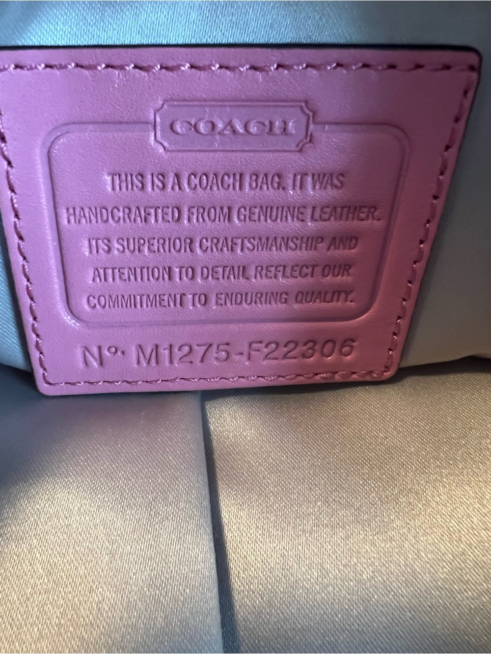 Coach Kristin Rose Crossbody Or Shoulder Bag with Front Flap F 22306 Immaculate - Picture 2 of 10